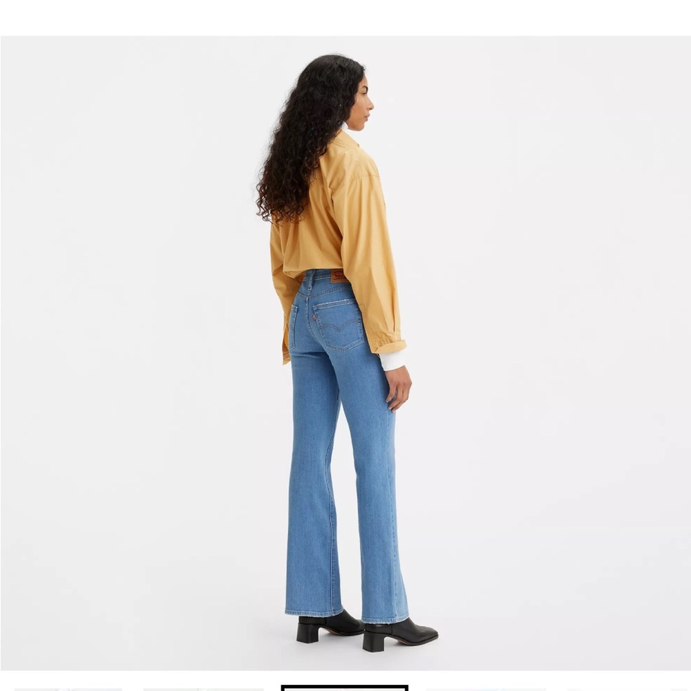 Levi high rise boot cut jeans